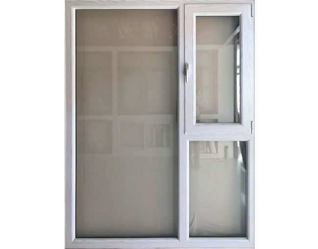 鋁木65、70平開門窗